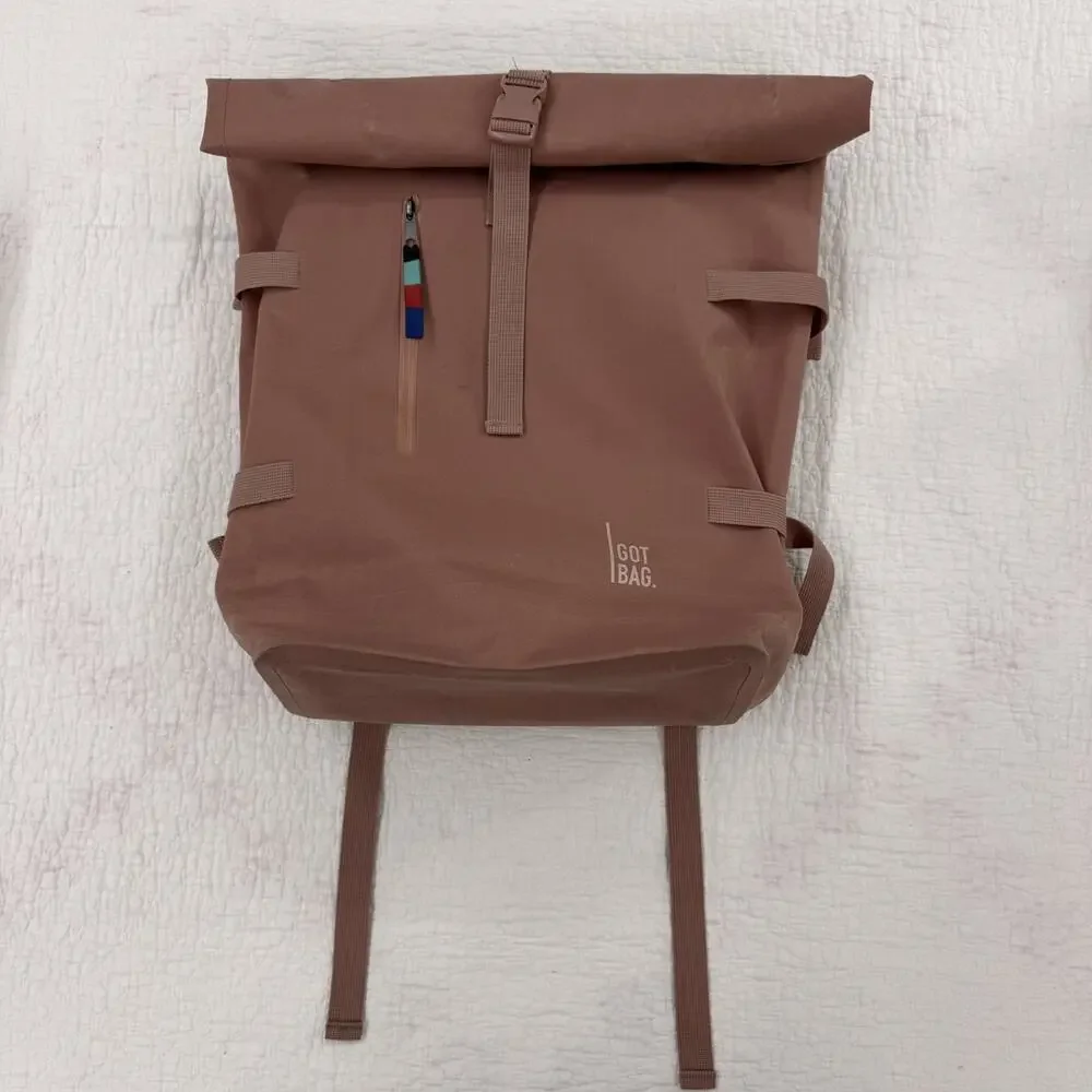 Got Bag Rolltop Lite Backpack 26L w/ Matching Laptop Sleeve - Mauve
